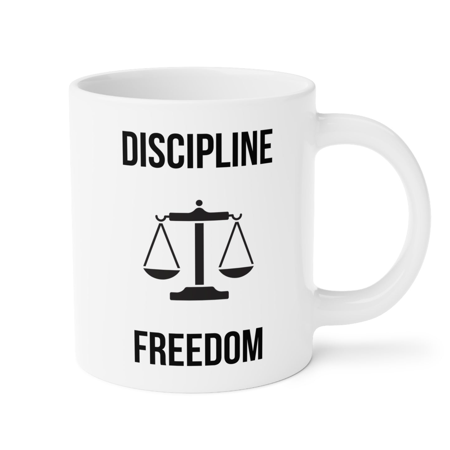 Discipline Equals Freedom (4) - White Motivation Mug (CAD)