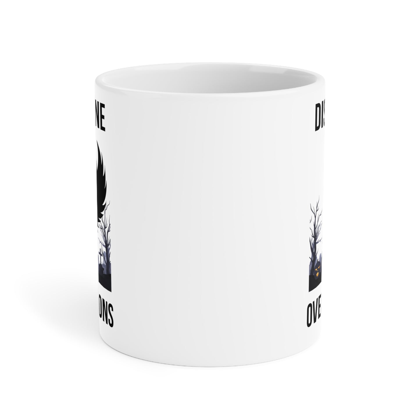 Discipline over demons (1) - White Halloween Mug (CAD)
