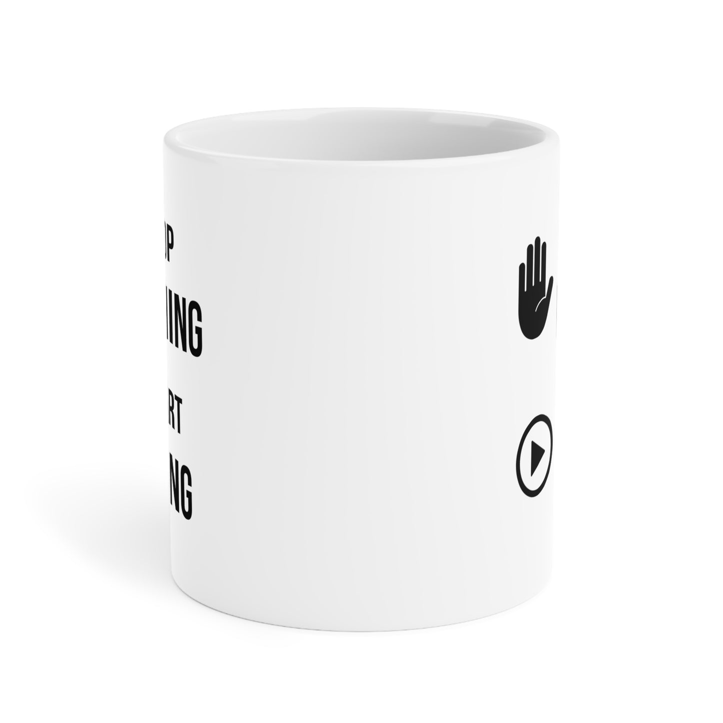 Stop Wishing Start Doing (5) - White Motivation Mug (CAD)
