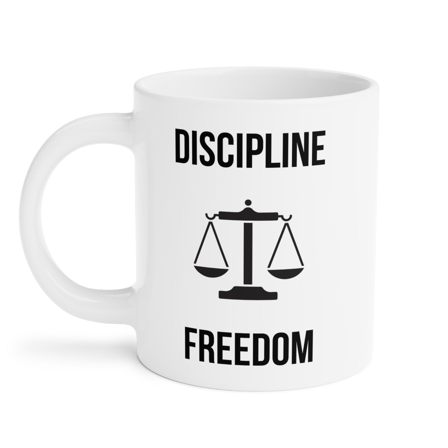 Discipline Equals Freedom (4) - White Motivation Mug (CAD)