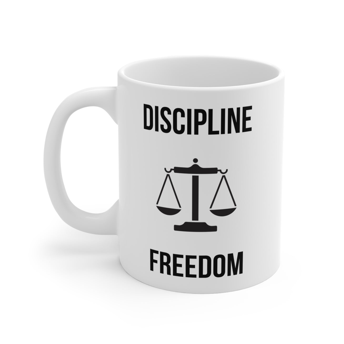 Discipline Equals Freedom (4) - White Motivation Mug (CAD)