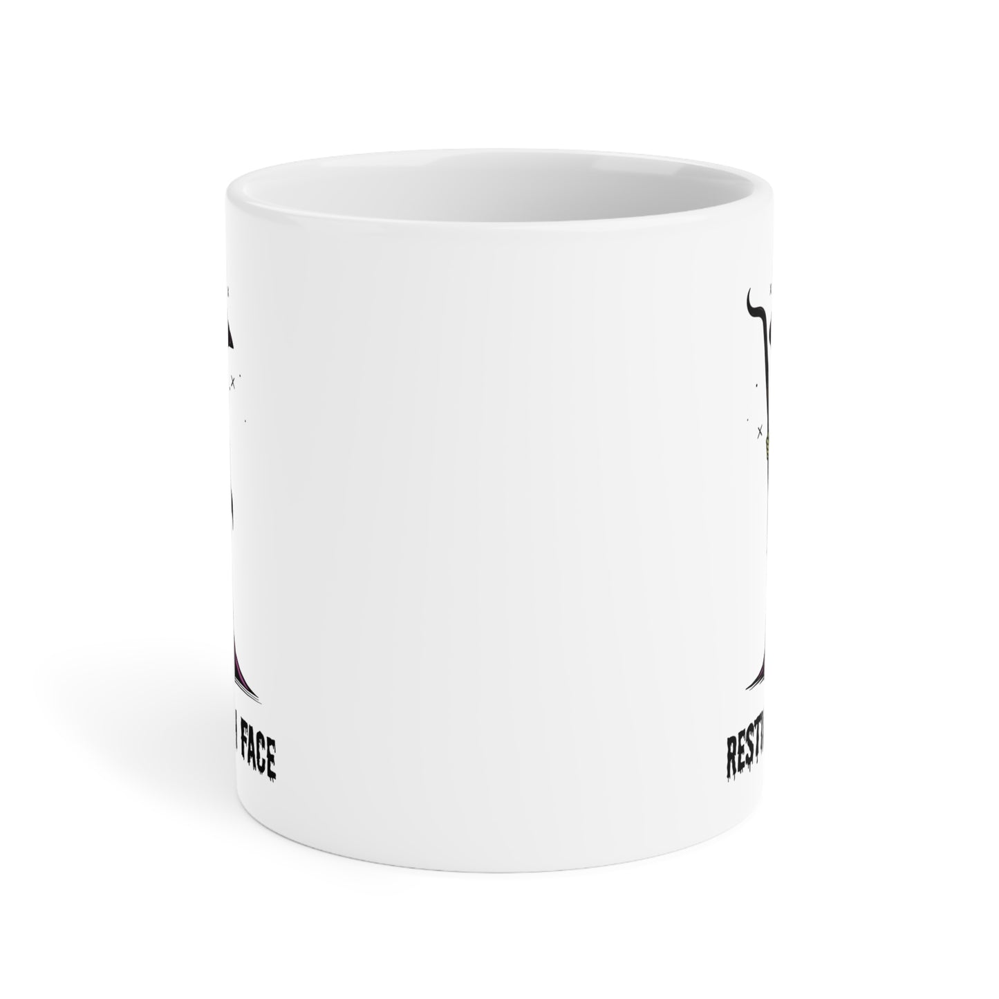 Resting witch face (1) - White Halloween Mug (CAD)