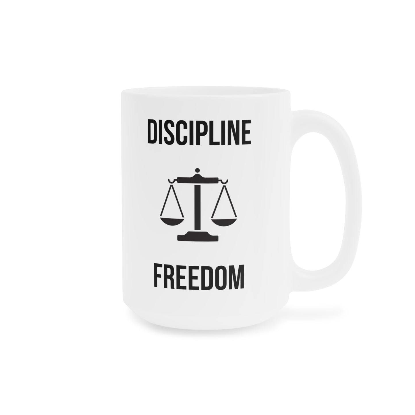 Discipline Equals Freedom (4) - White Motivation Mug (CAD)