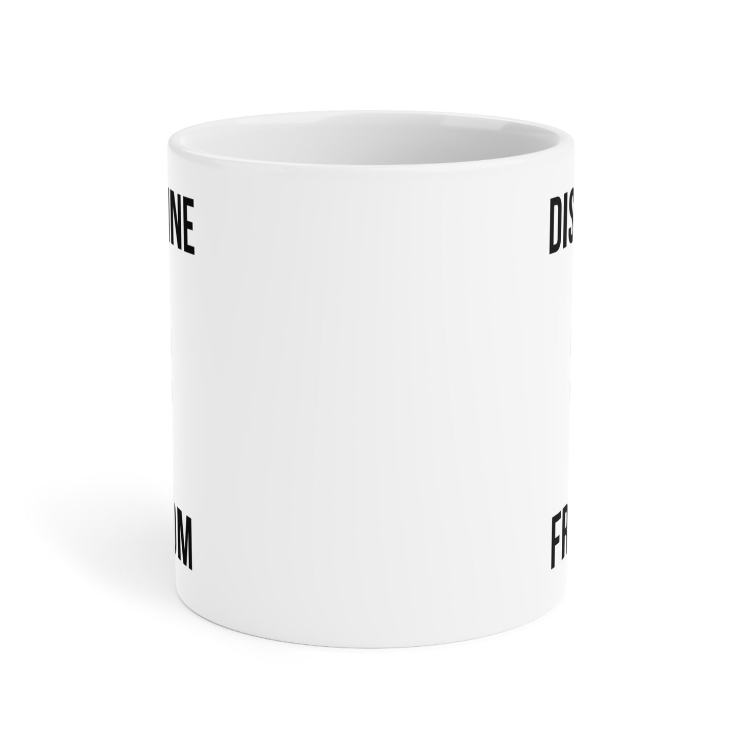 Discipline Equals Freedom (3) - White Motivation Mug (CAD)