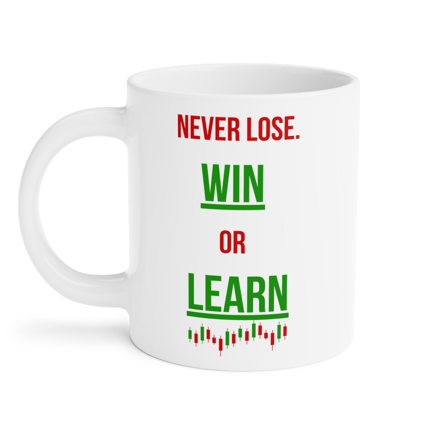 Never Lose, I Win or Learn (2) - White Trading Mug (CAD)