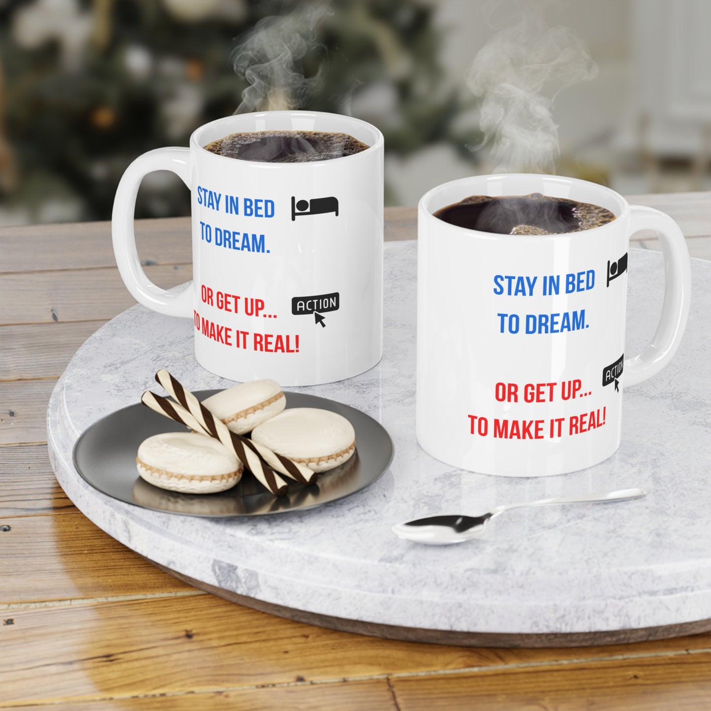 Dream or Make it Real (4) - White Motivation Mug (CAD)