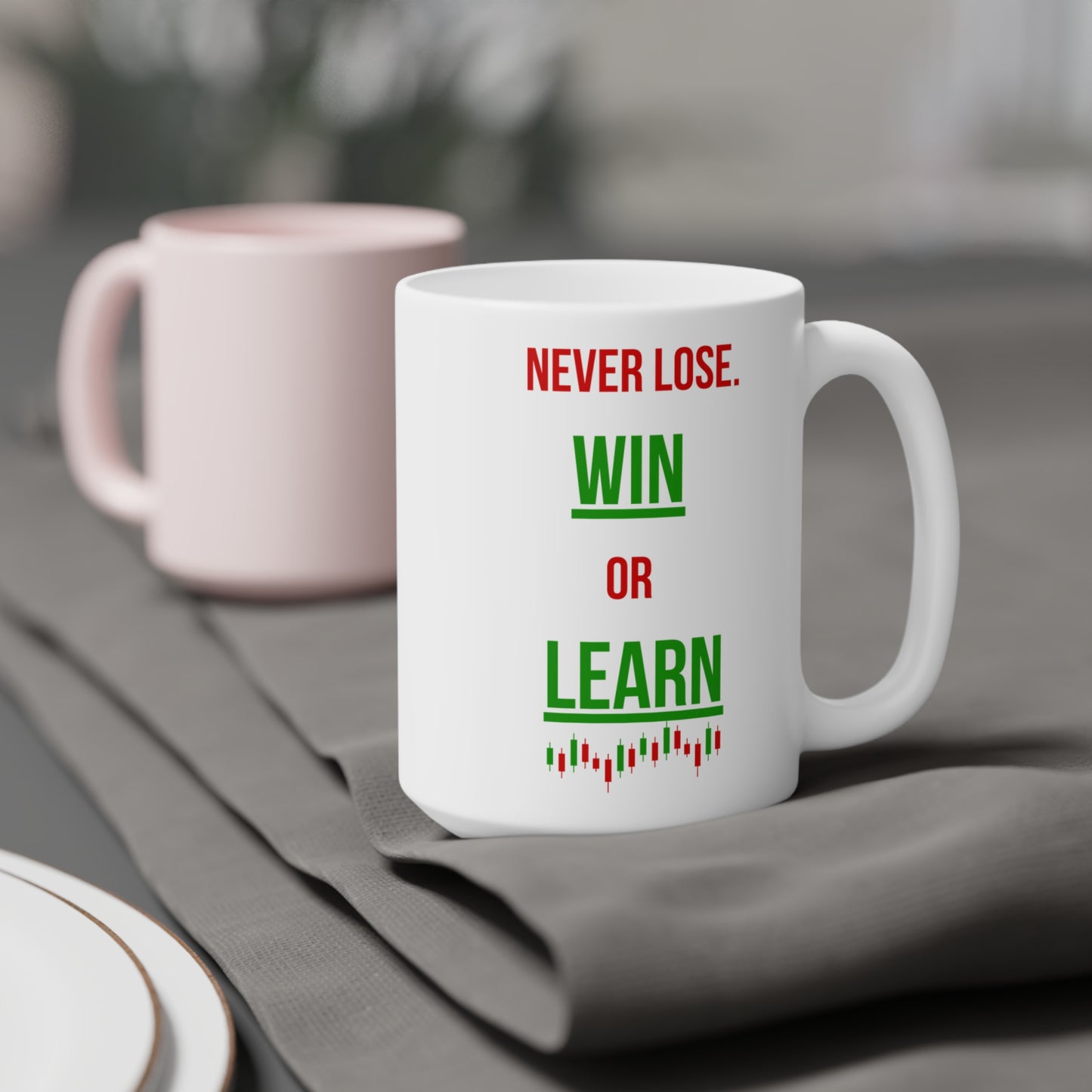 Never Lose, I Win or Learn (2) - White Trading Mug (CAD)