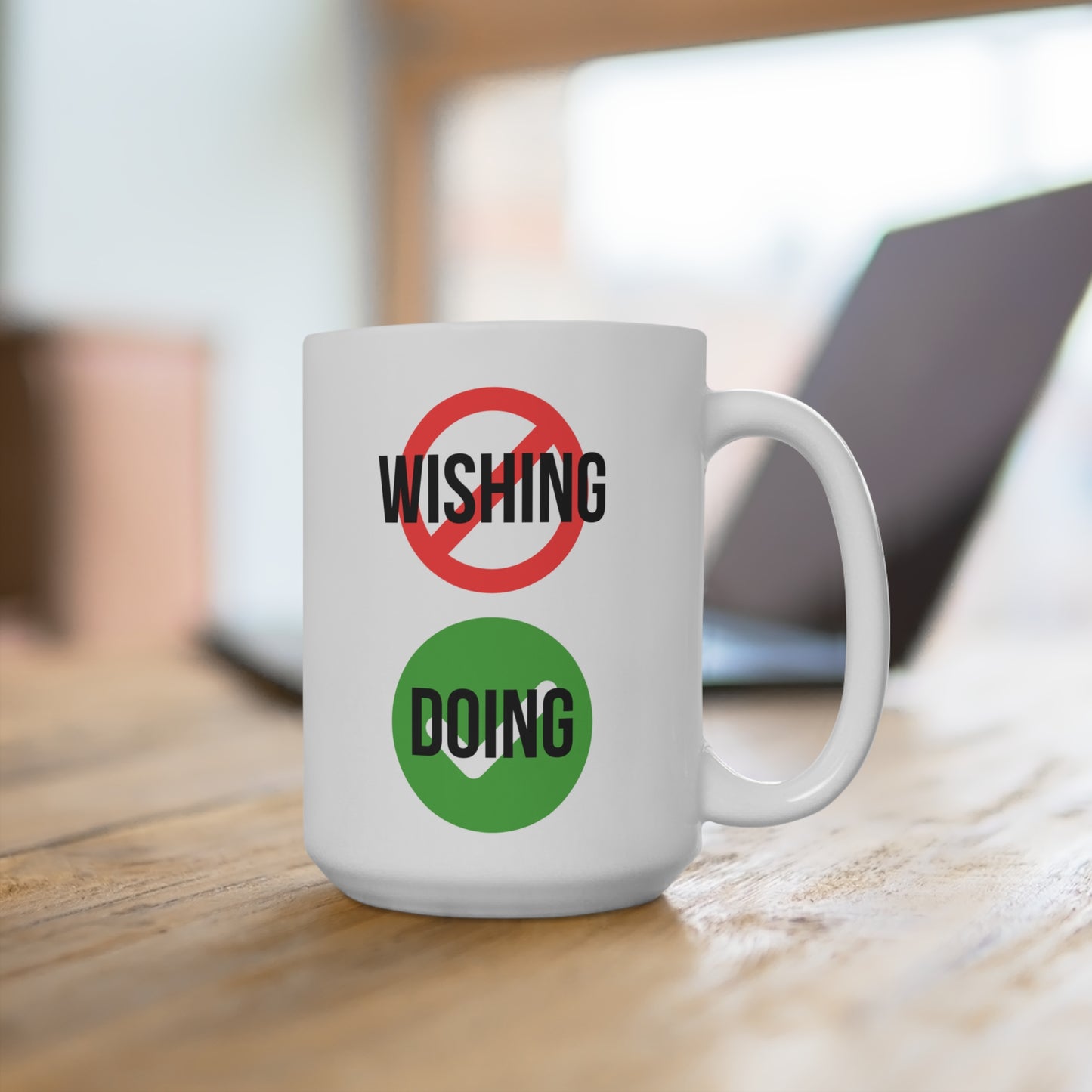 Stop Wishing Start Doing (6) - White Motivation Mug (CAD)