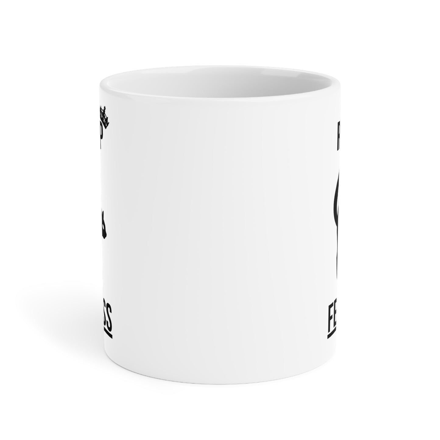 Rise up fearless (1) - White Halloween Mug (CAD)