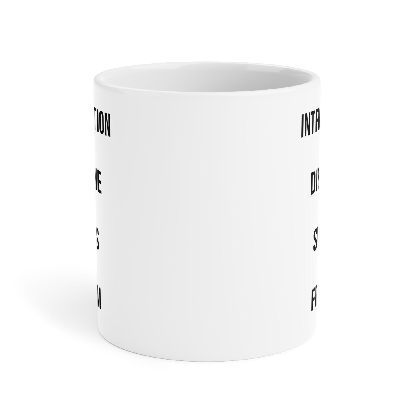 Introspection to Freedom - White Motivation Mug (CAD)