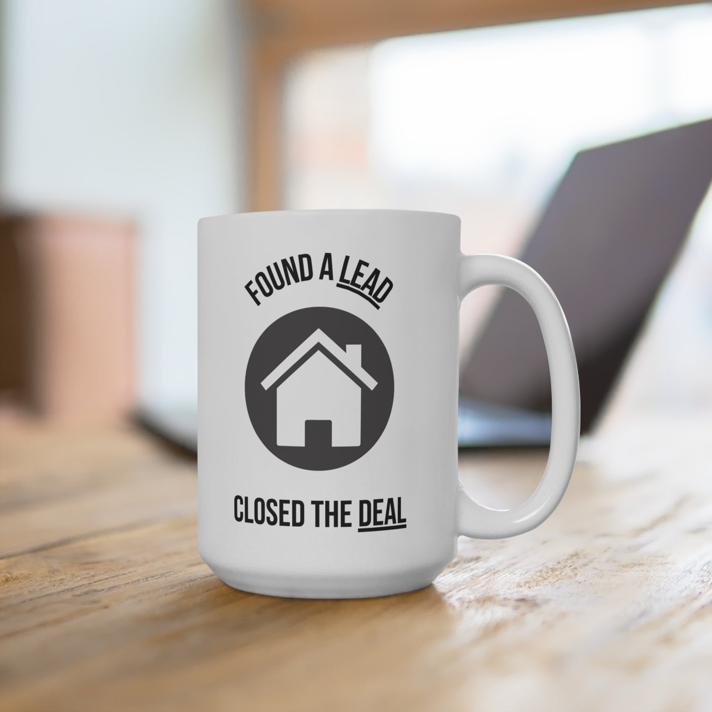 Found A Lead, Closed The Deal (3) - White Motivation Mug (CAD)