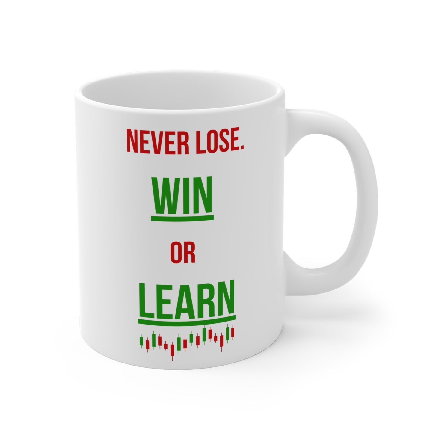 Never Lose, I Win or Learn (2) - White Trading Mug (CAD)