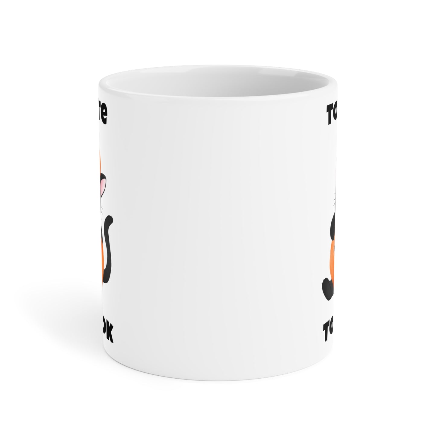 Too cute to spook (1) - White Halloween Mug (CAD)