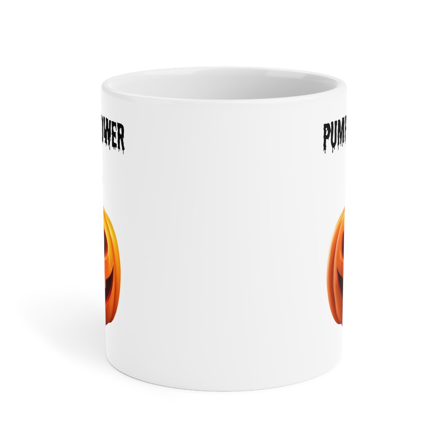 Pumpkin power (1) - White Halloween Mug (CAD)