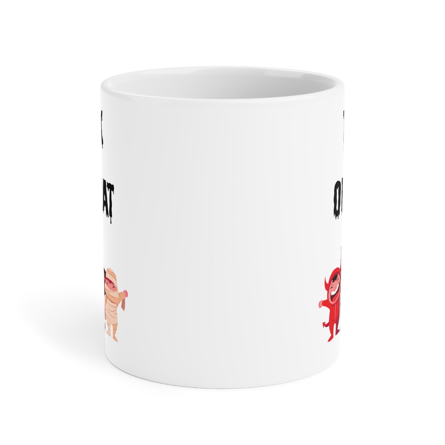 Trick or treat (1) - White Halloween Mug (CAD)
