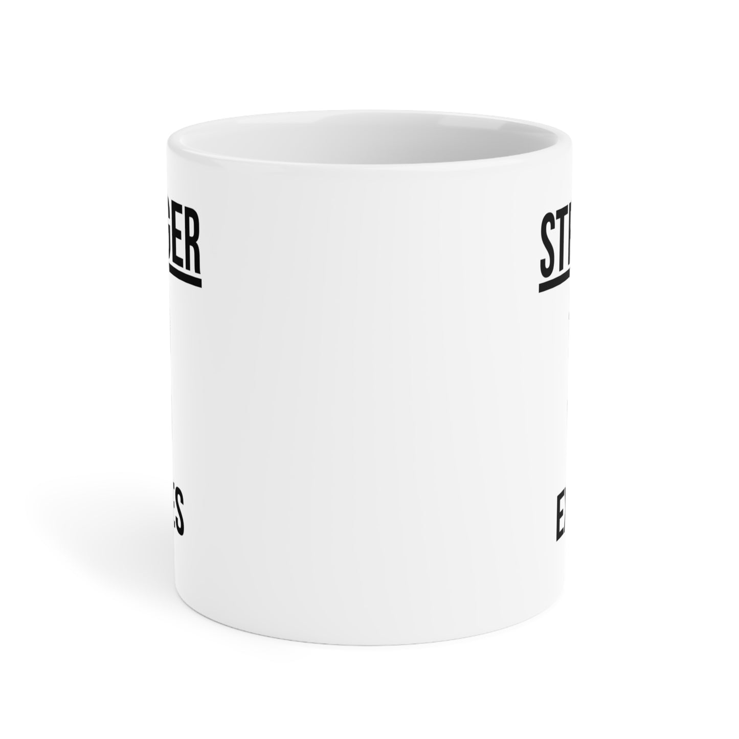 Stronger than your Excuses (1) - White Motivation Mug (CAD)