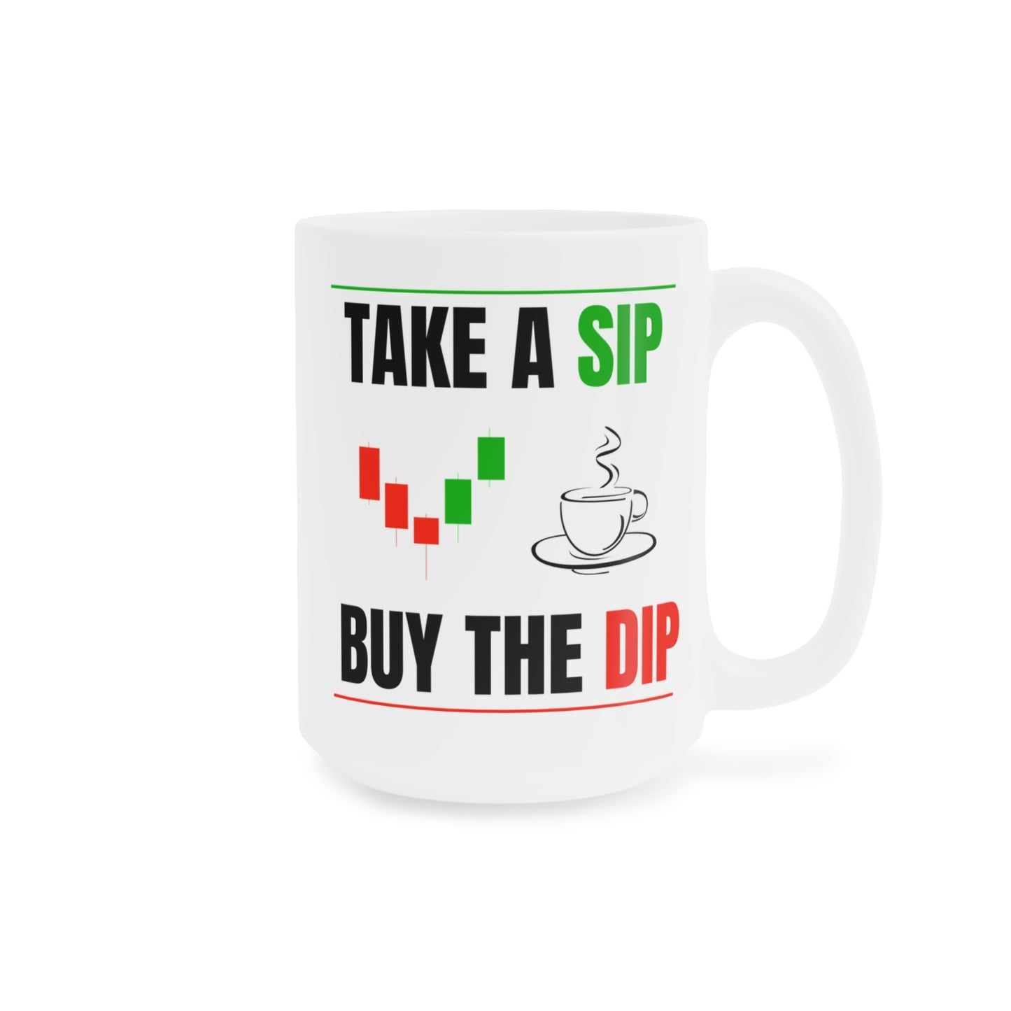 Buy The Dip - White Trading Mug (CAD)