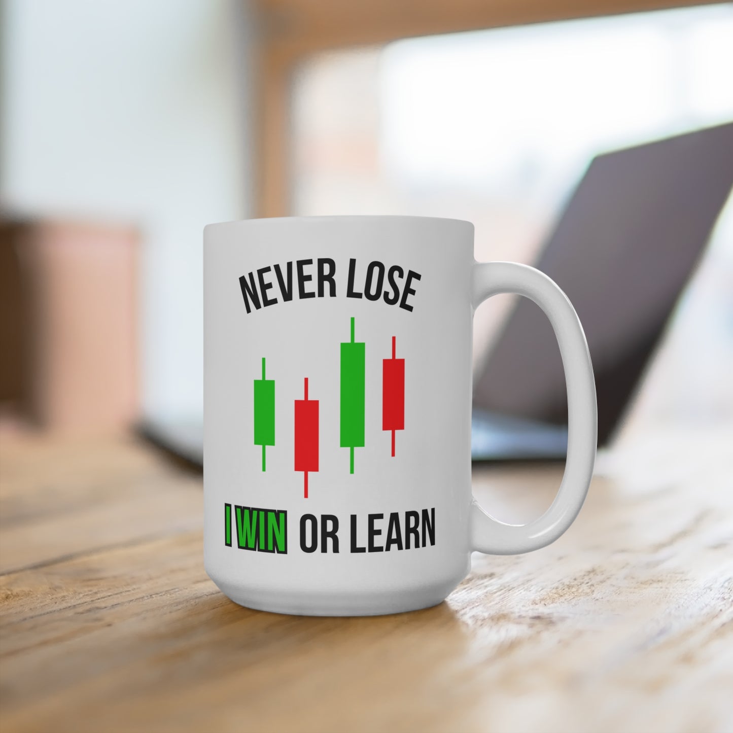 Never Lose, I Win or Learn (1) - White Trading Mug (CAD)
