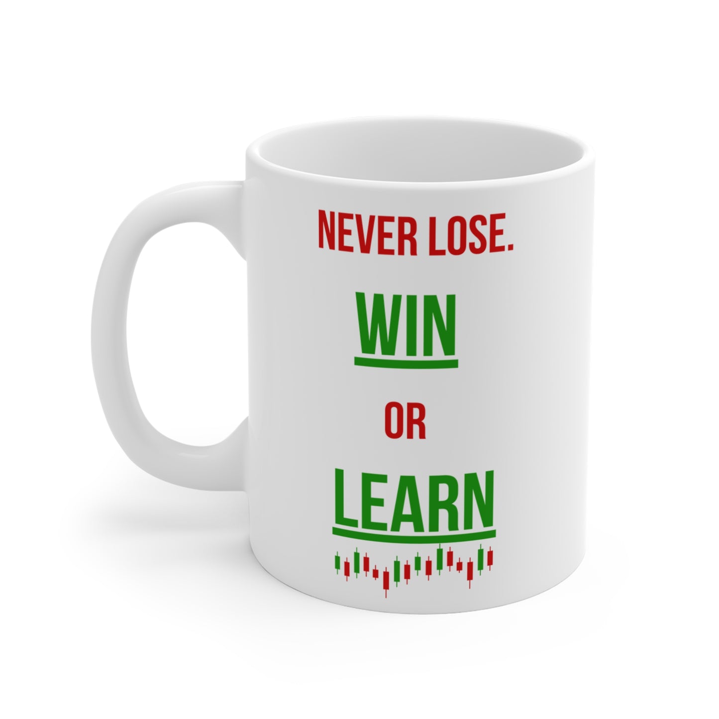 Never Lose, I Win or Learn (2) - White Trading Mug (CAD)