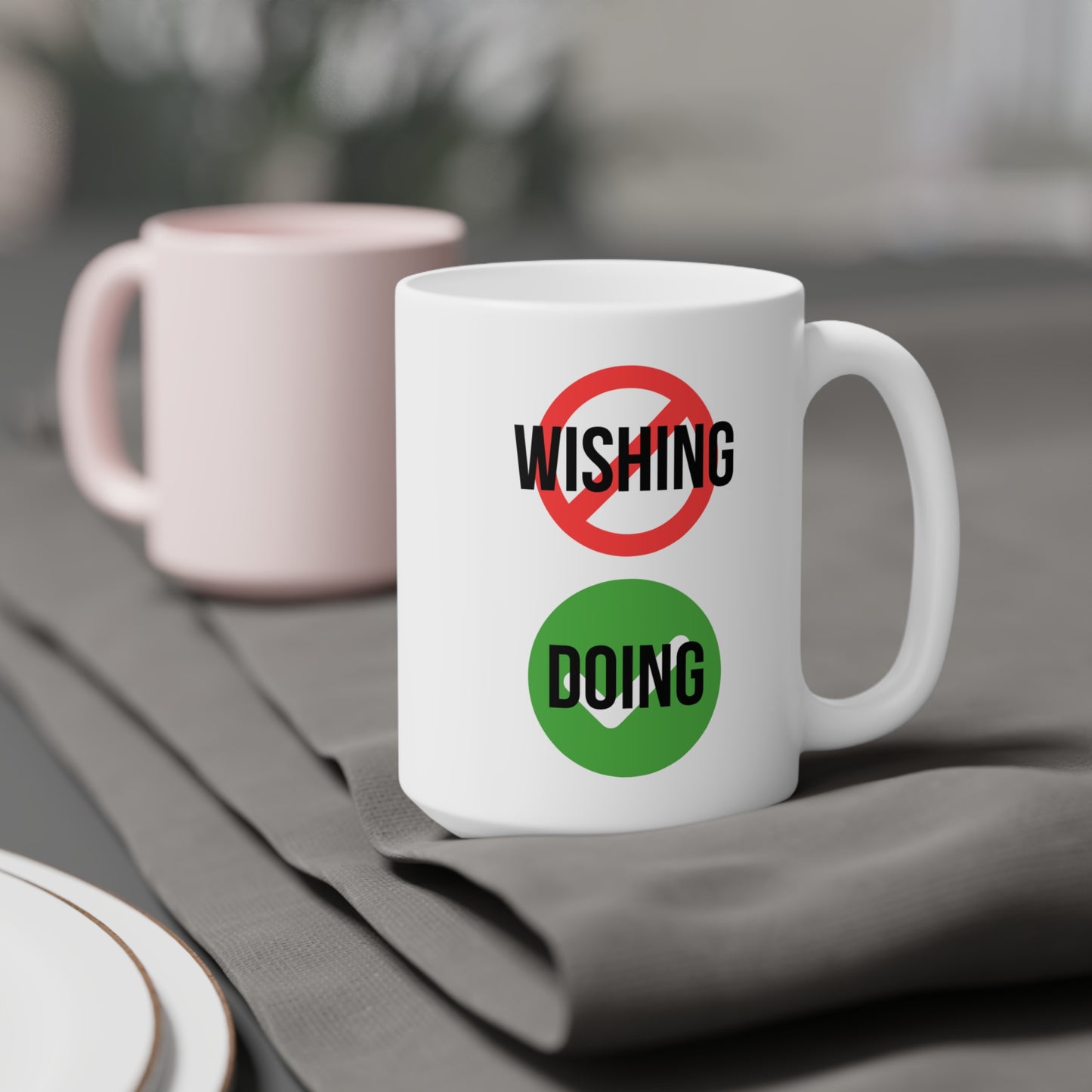 Stop Wishing Start Doing (6) - White Motivation Mug (CAD)