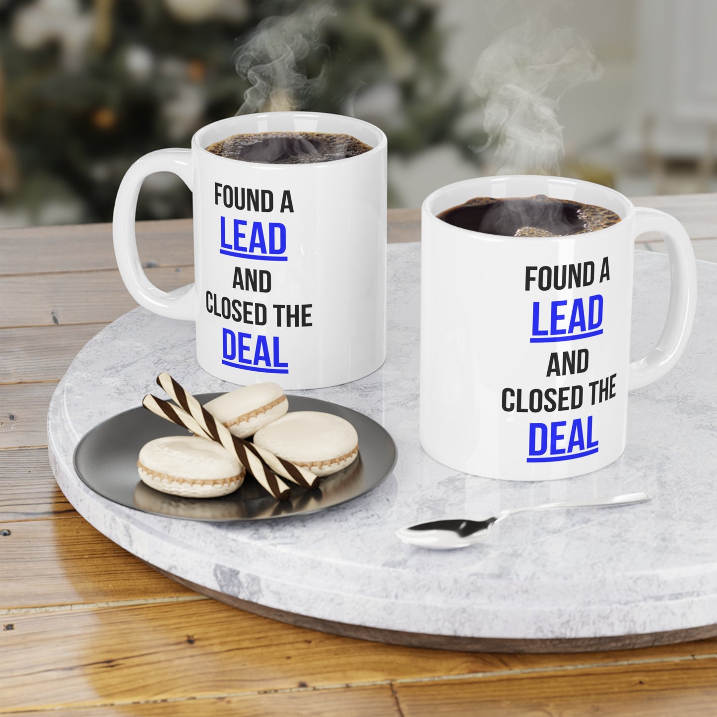 Found A Lead, Closed The Deal (1) - White Motivation Mug (CAD)