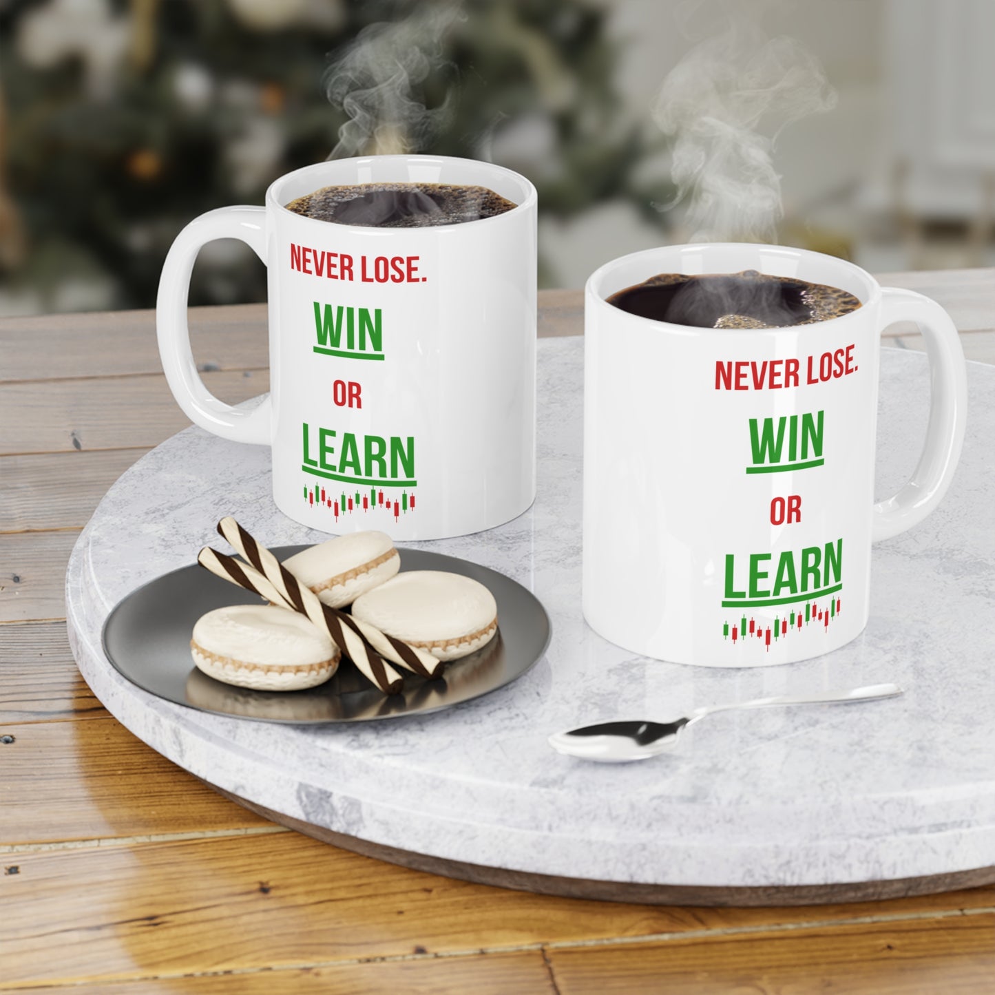 Never Lose, I Win or Learn (2) - White Trading Mug (CAD)
