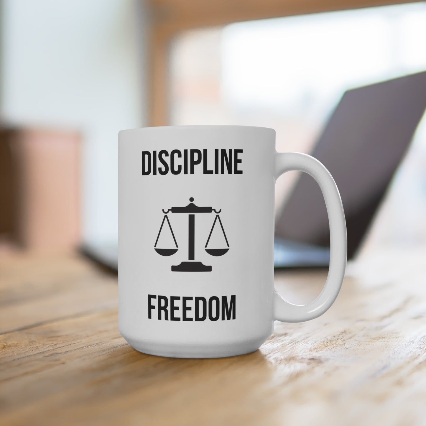 Discipline Equals Freedom (4) - White Motivation Mug (CAD)