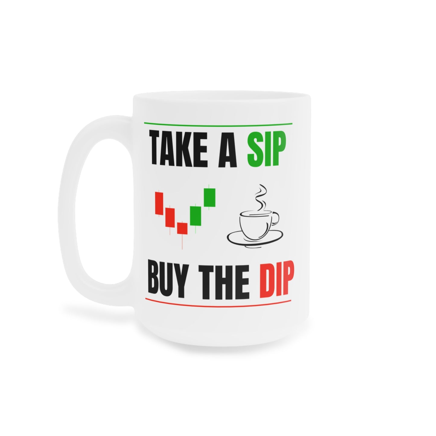 Buy The Dip - White Trading Mug (CAD)