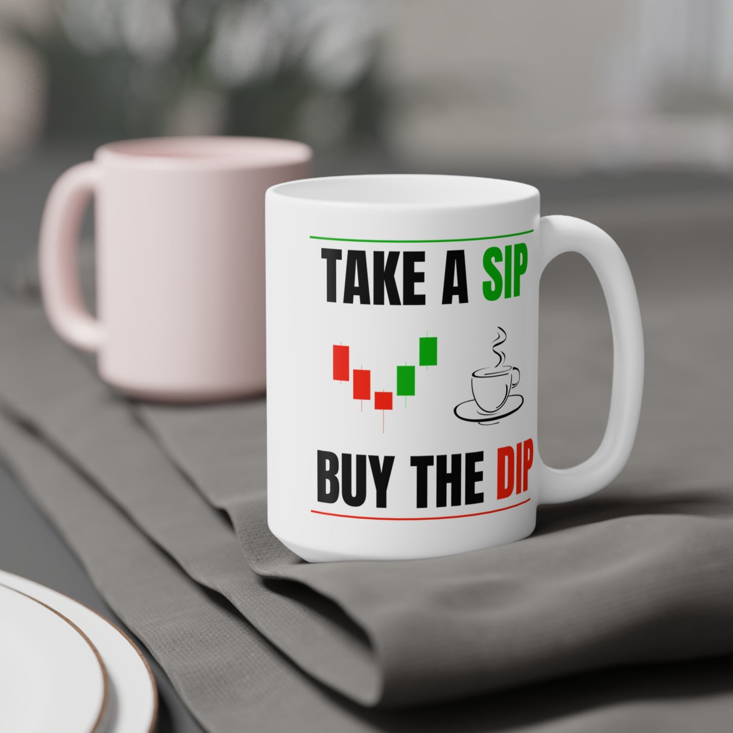Buy The Dip - White Trading Mug (CAD)