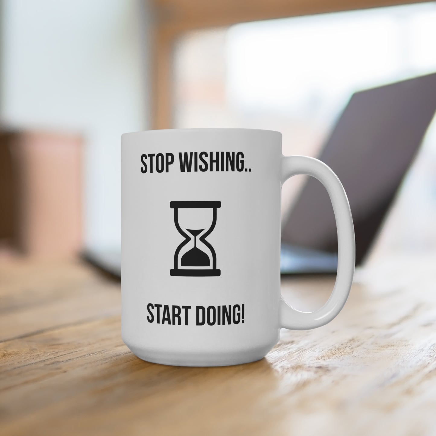 Stop Wishing Start Doing (3) - White Motivation Mug (CAD)