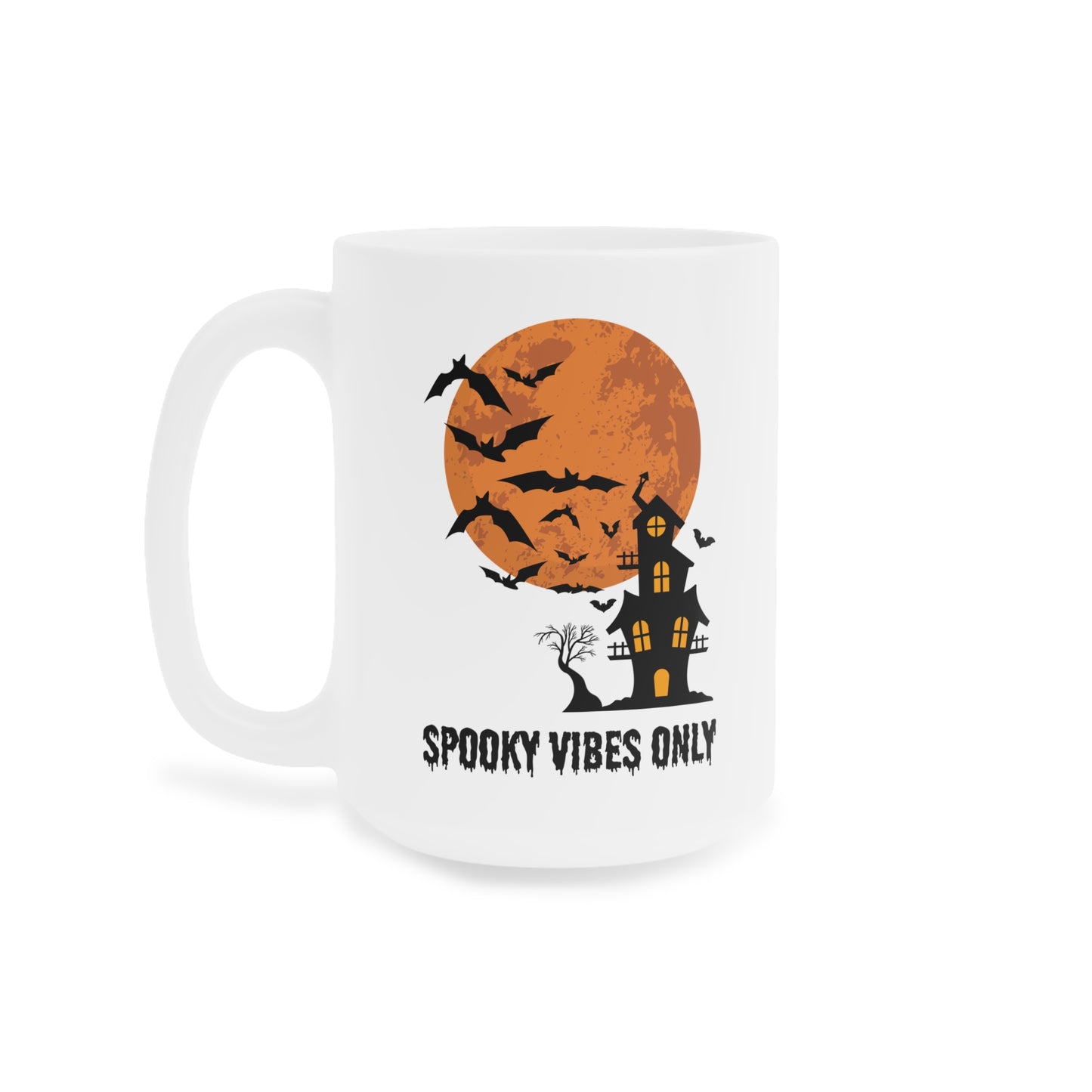 Spooky vibes only (1) - White Halloween Mug (CAD)