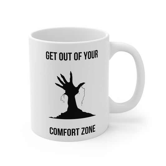 Get out of your comfort zone (1) - White Halloween Mug (CAD)