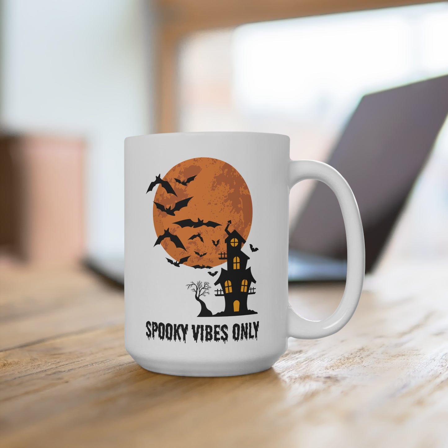 Spooky vibes only (1) - White Halloween Mug (CAD)