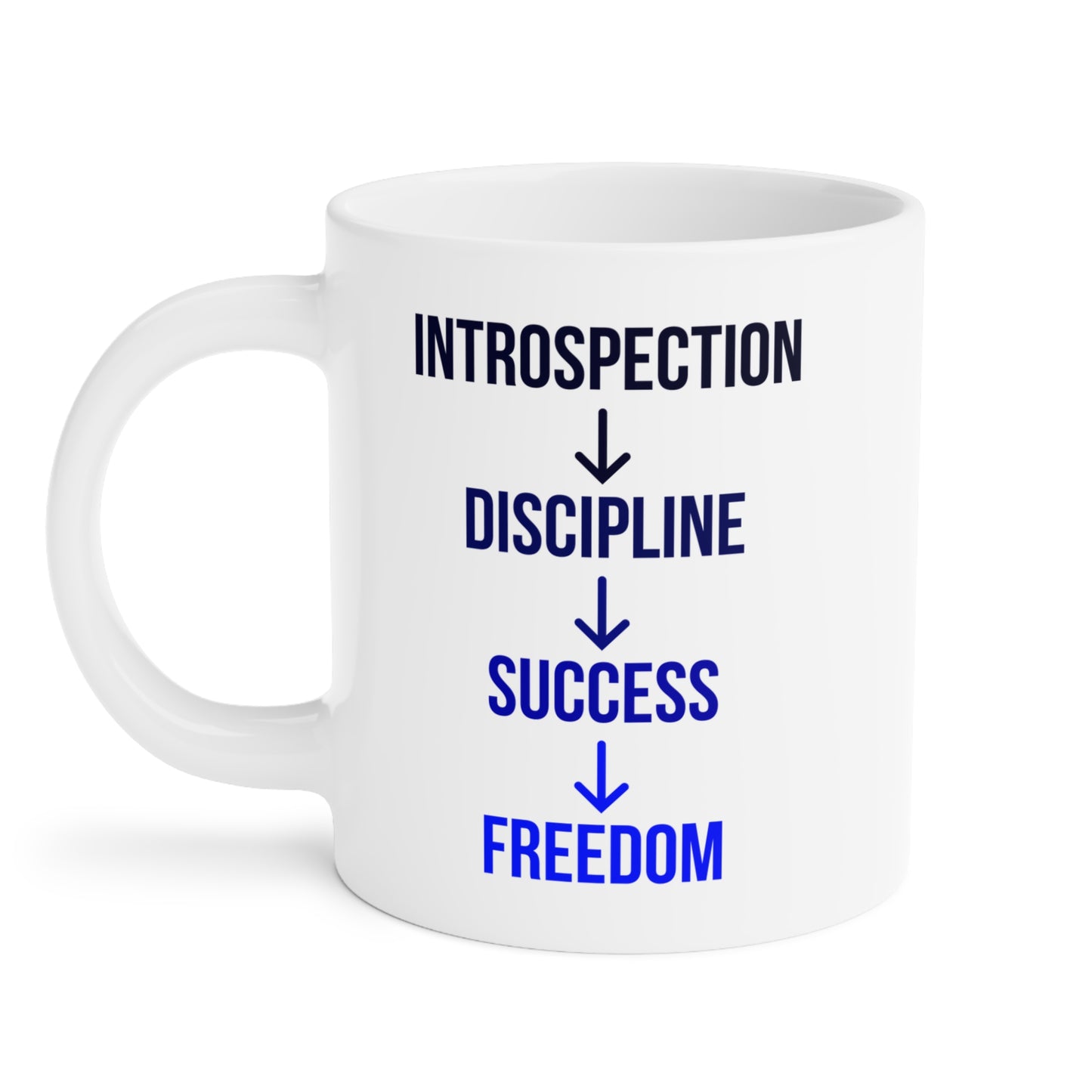 Introspection to Freedom (1) - White Motivation Mug (CAD)