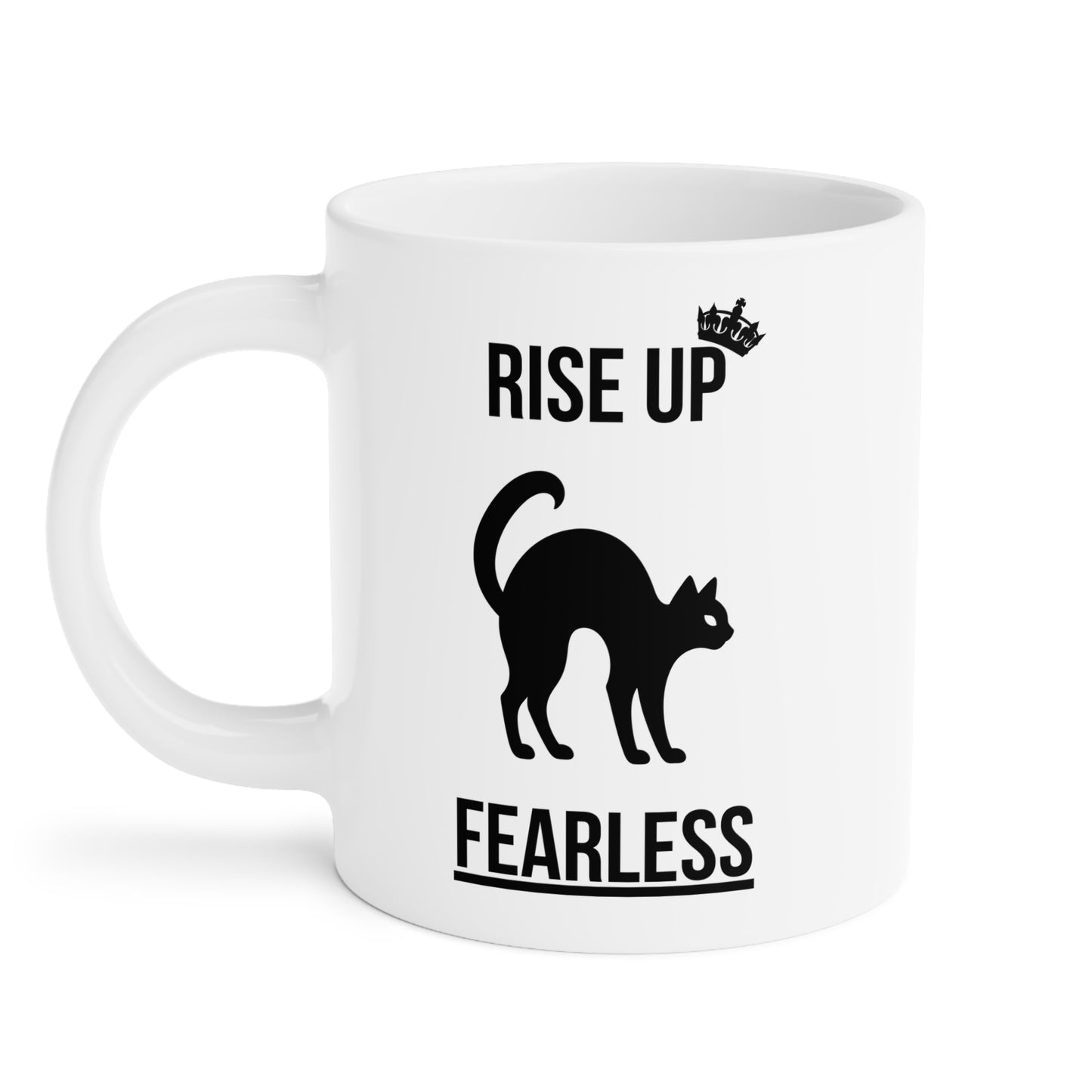 Rise up fearless (1) - White Halloween Mug (CAD)