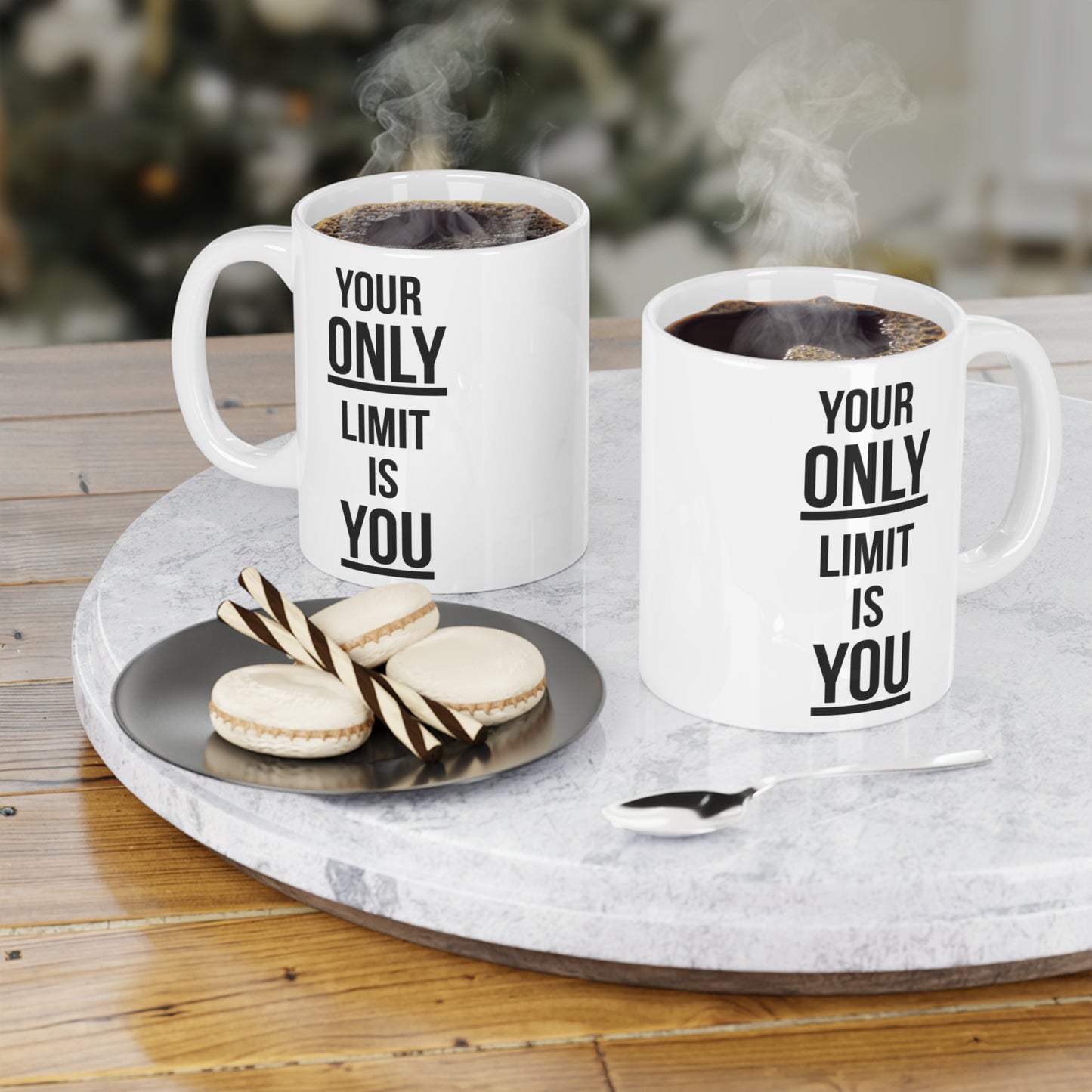 Your Only Limit is You (1) - White Motivation Mug (CAD)