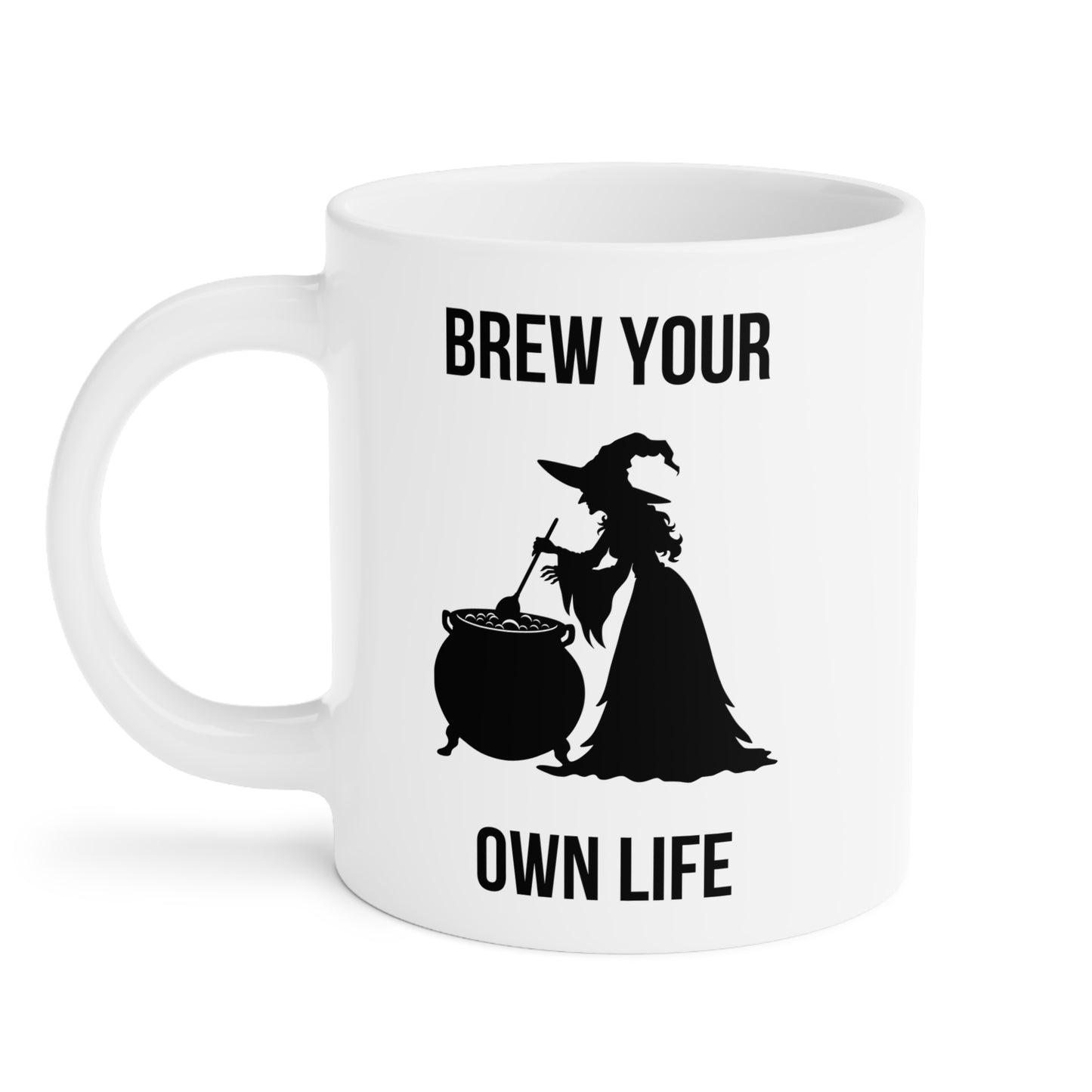 Brew your own life (2) - White Halloween Mug (CAD)
