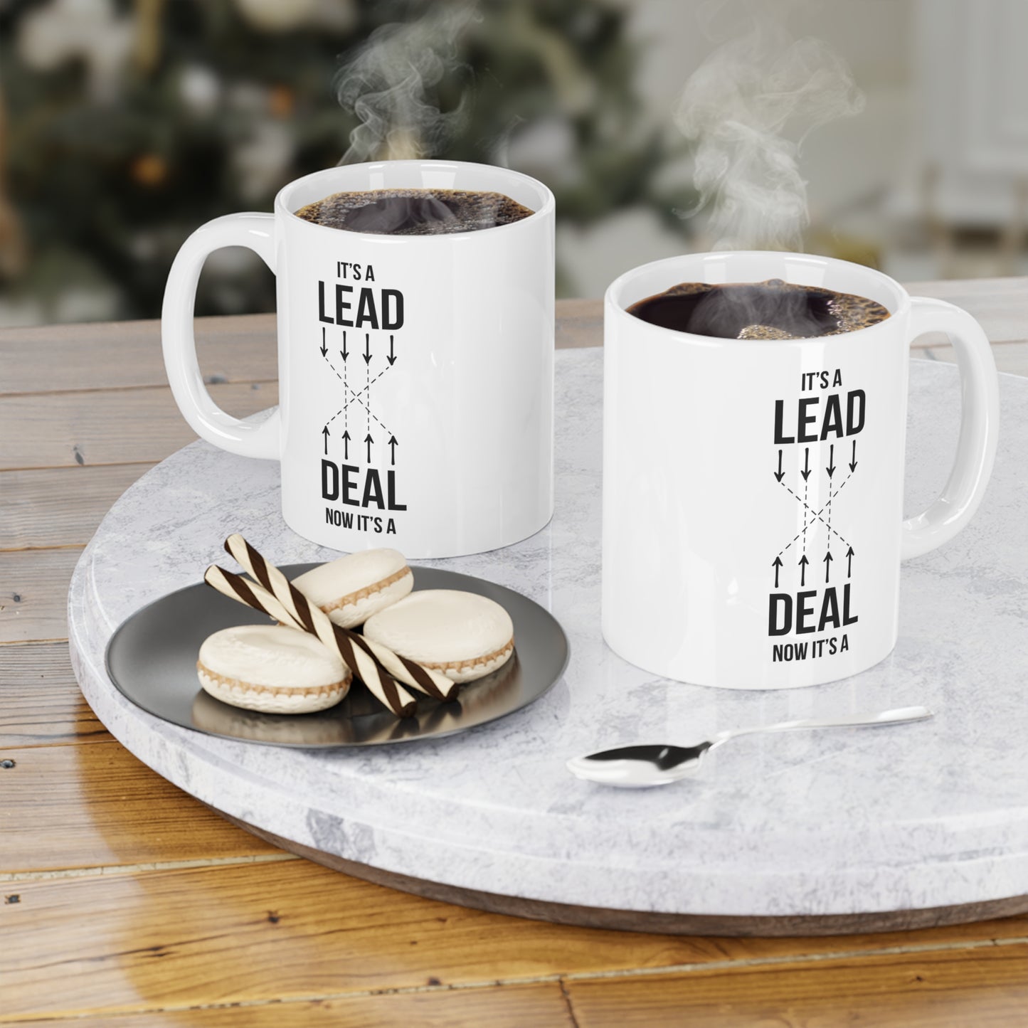 Lead, Deal (2) - White Motivation Mug (CAD)