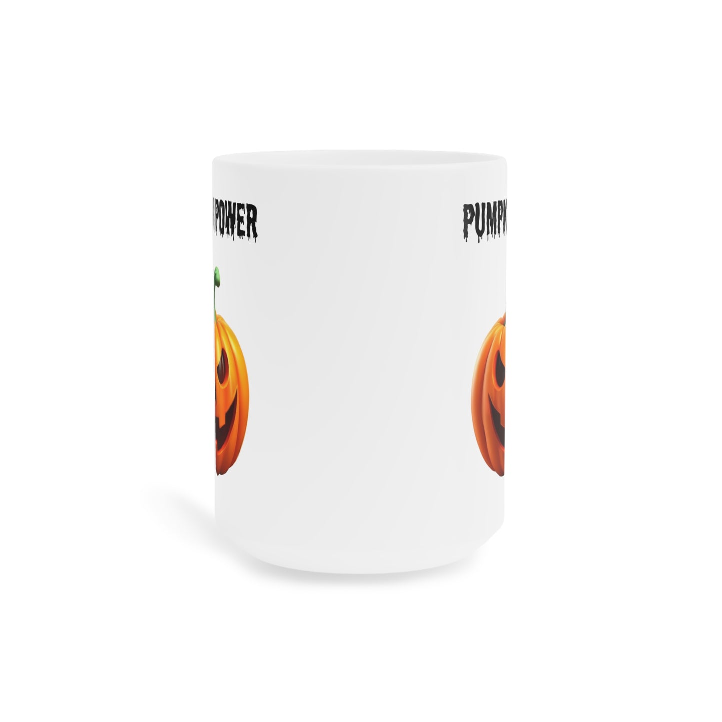 Pumpkin power (1) - White Halloween Mug (CAD)