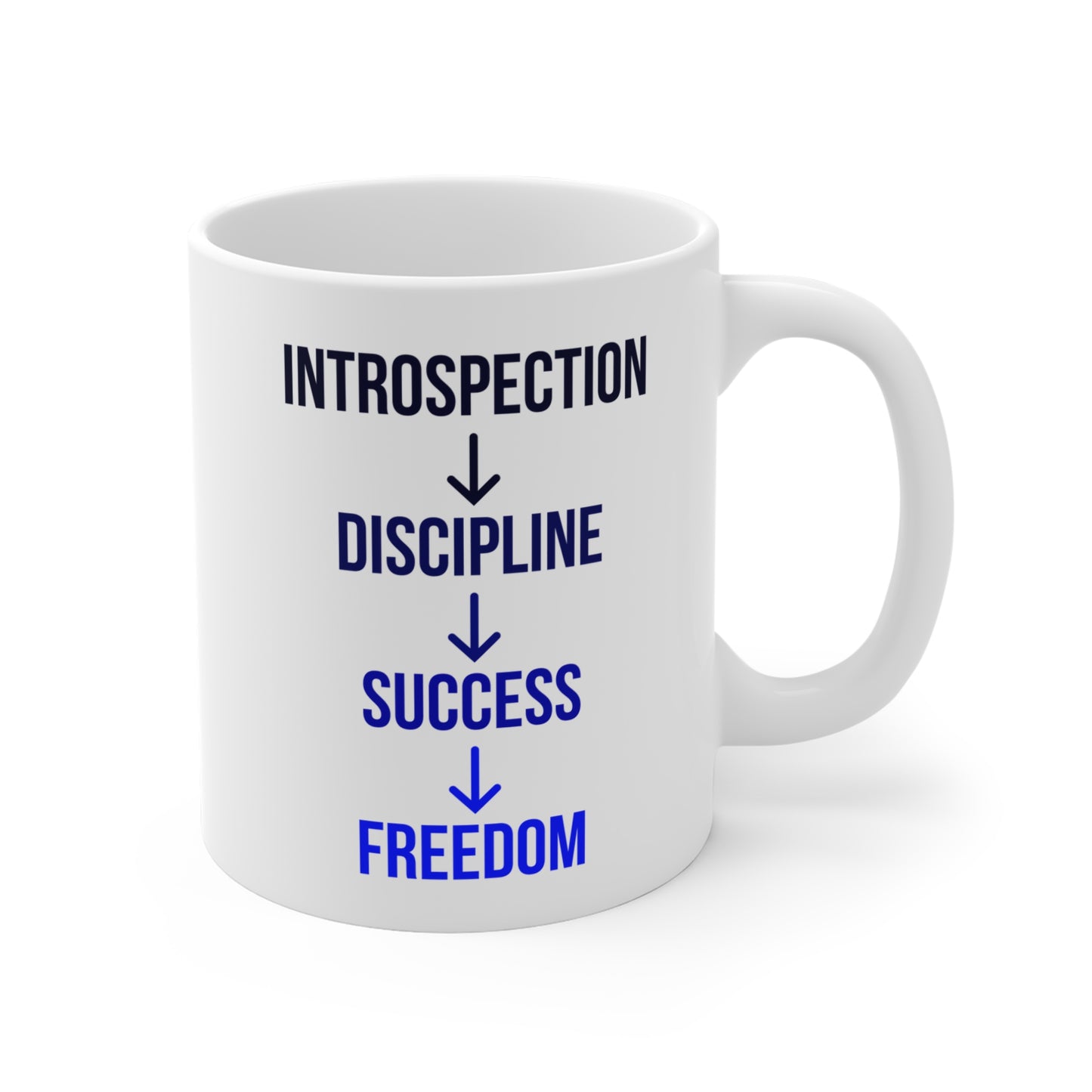 Introspection to Freedom (1) - White Motivation Mug (CAD)