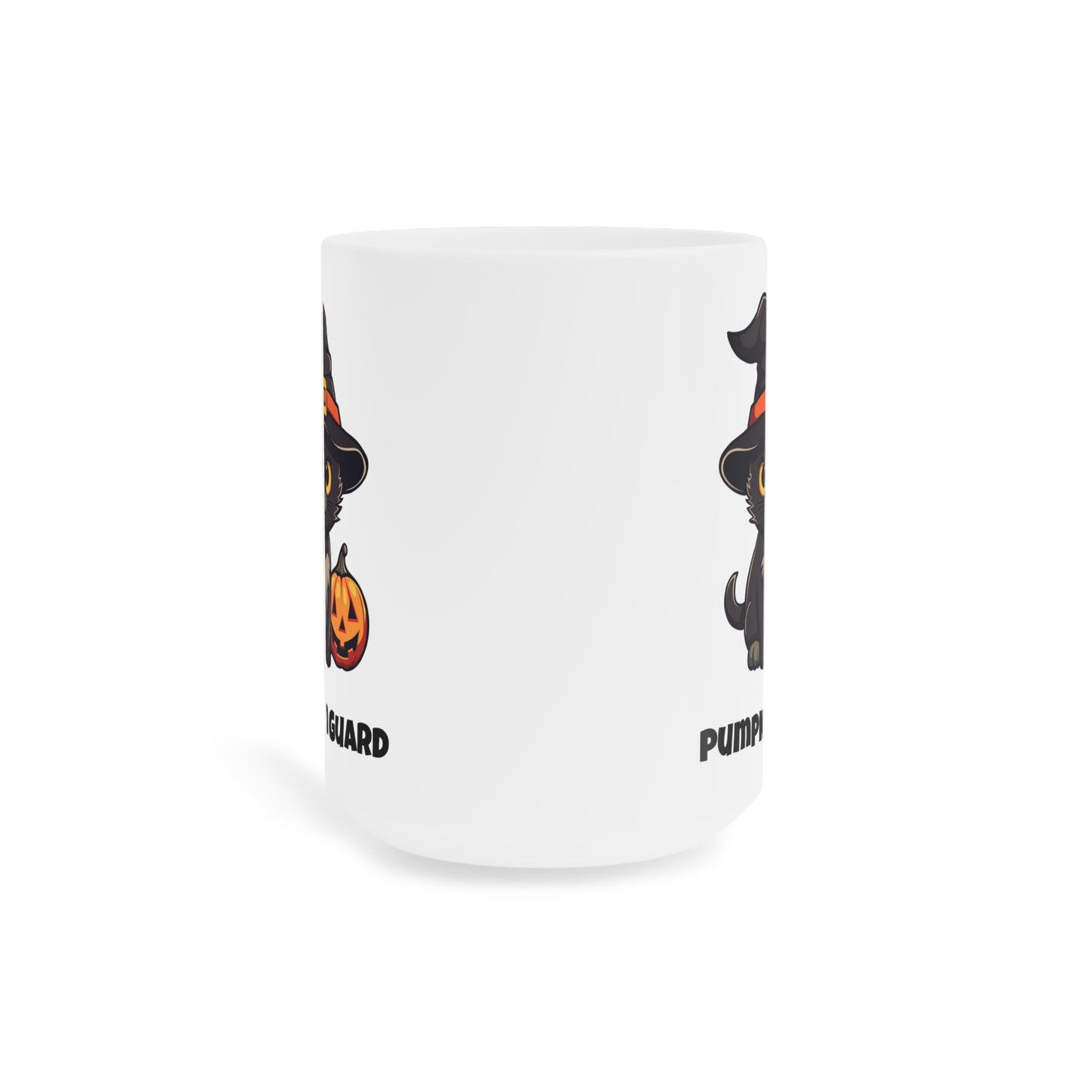 Pumpkin guard (1) - White Halloween Mug (CAD)