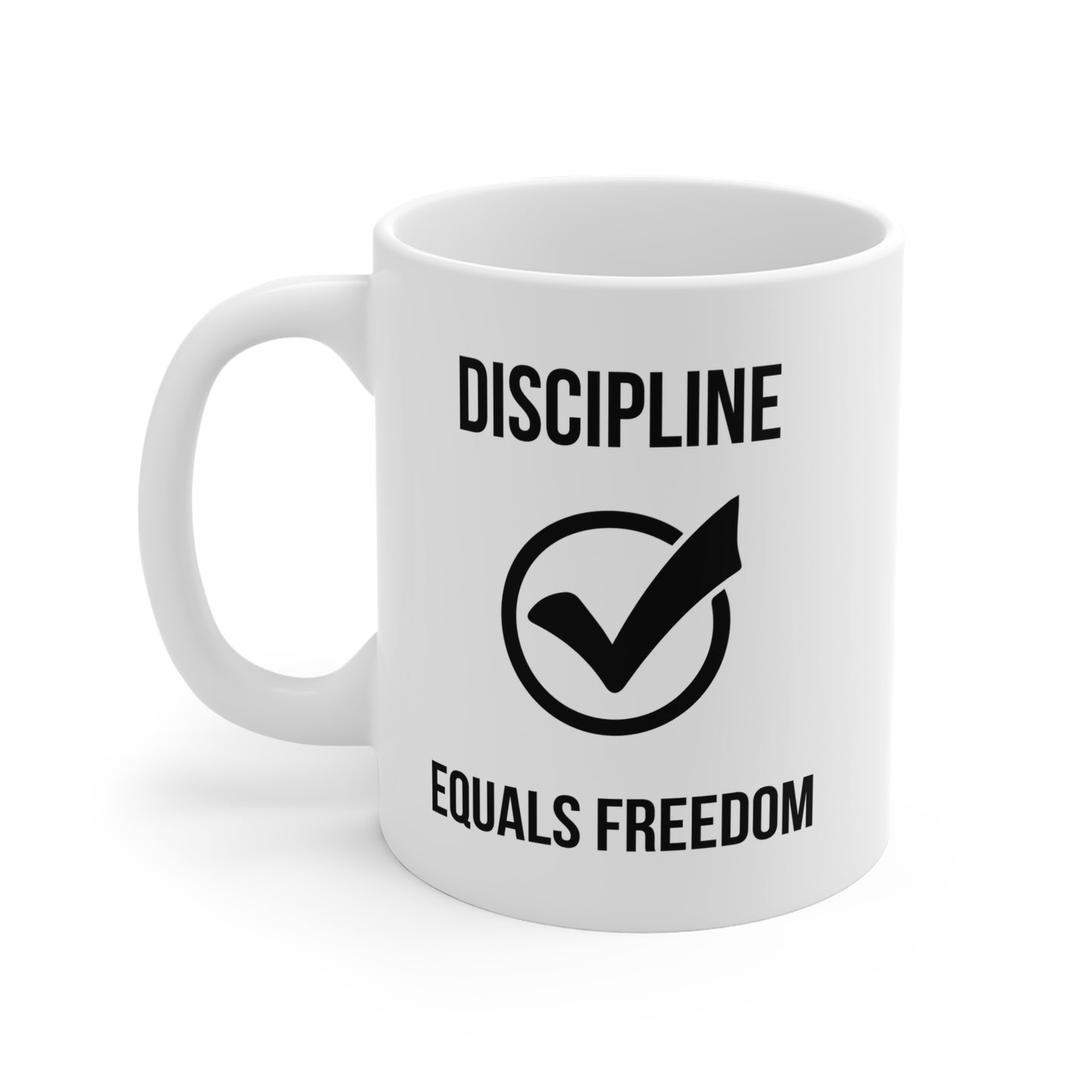 Discipline Equals Freedom (5) - White Motivation Mug (CAD)