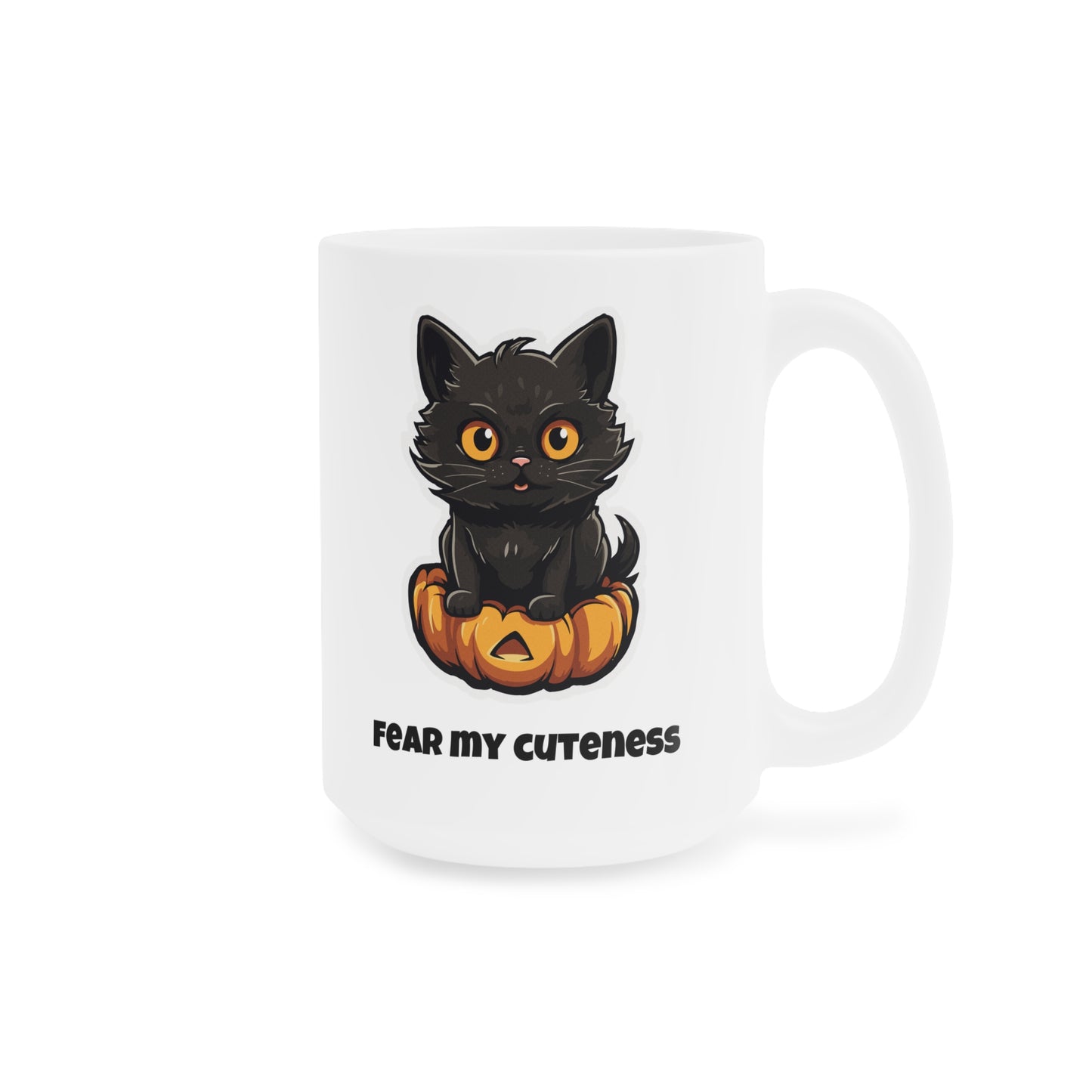 Fear my cuteness (1) - White Halloween Mug (CAD)