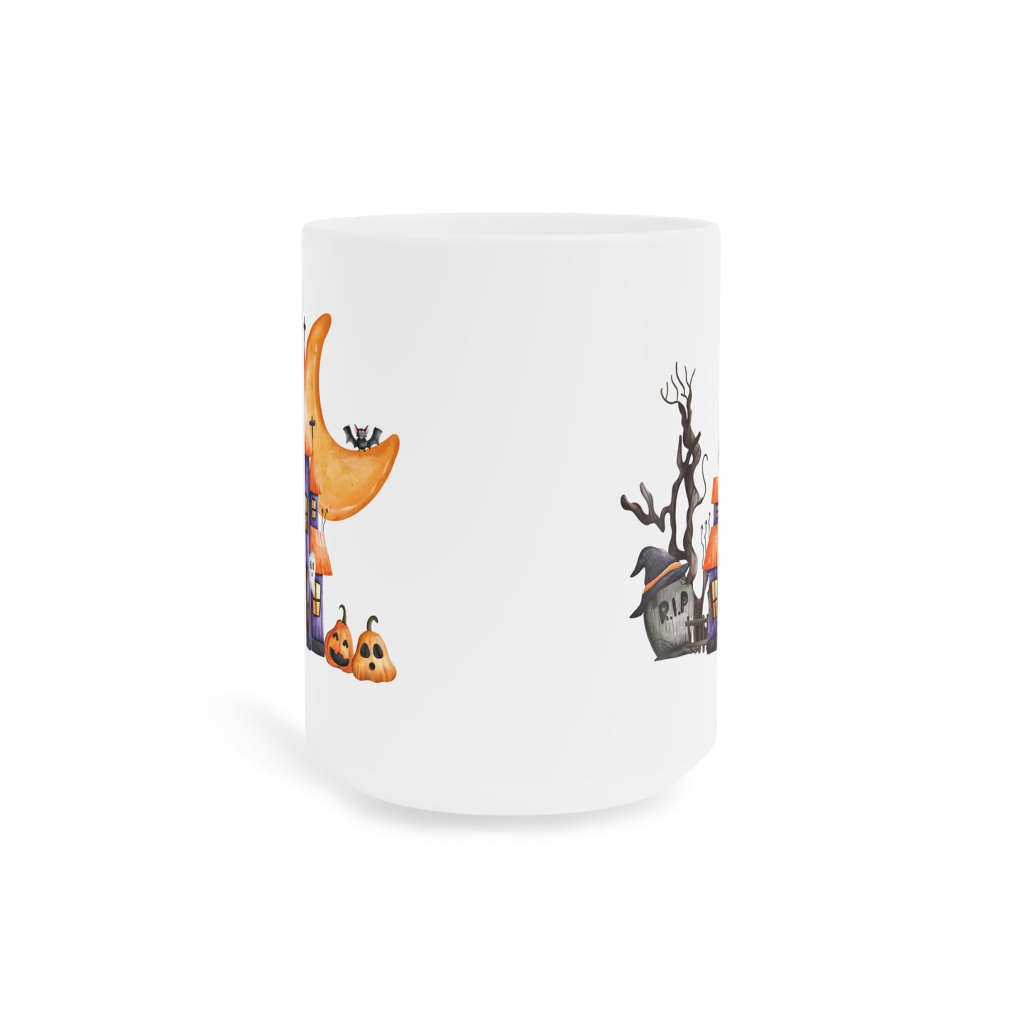 Halloween House (1) - White Halloween Mug (CAD)