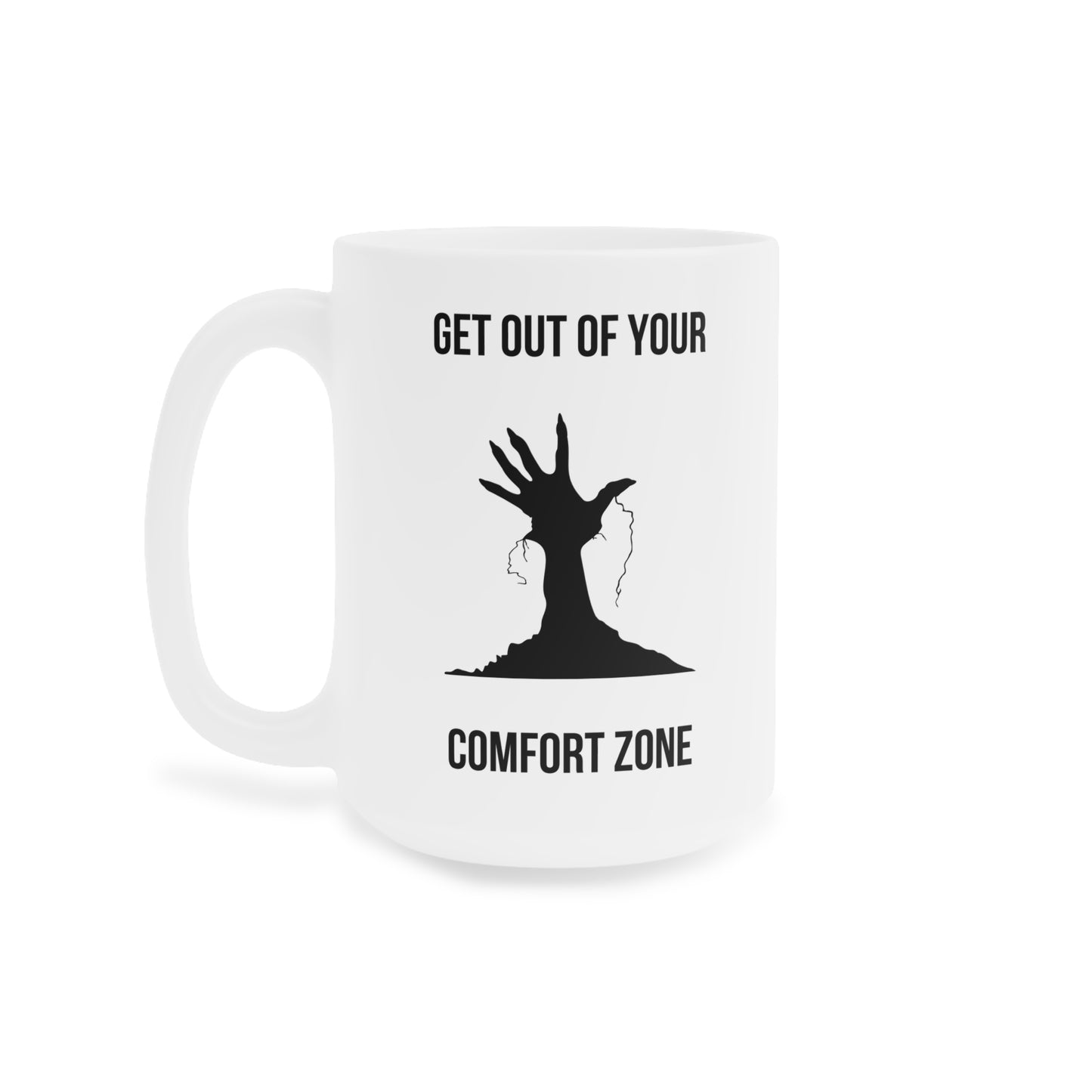 Get out of your comfort zone (1) - White Halloween Mug (CAD)