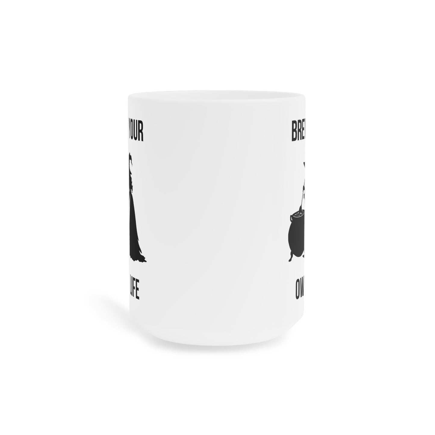 Brew your own life (2) - White Halloween Mug (CAD)