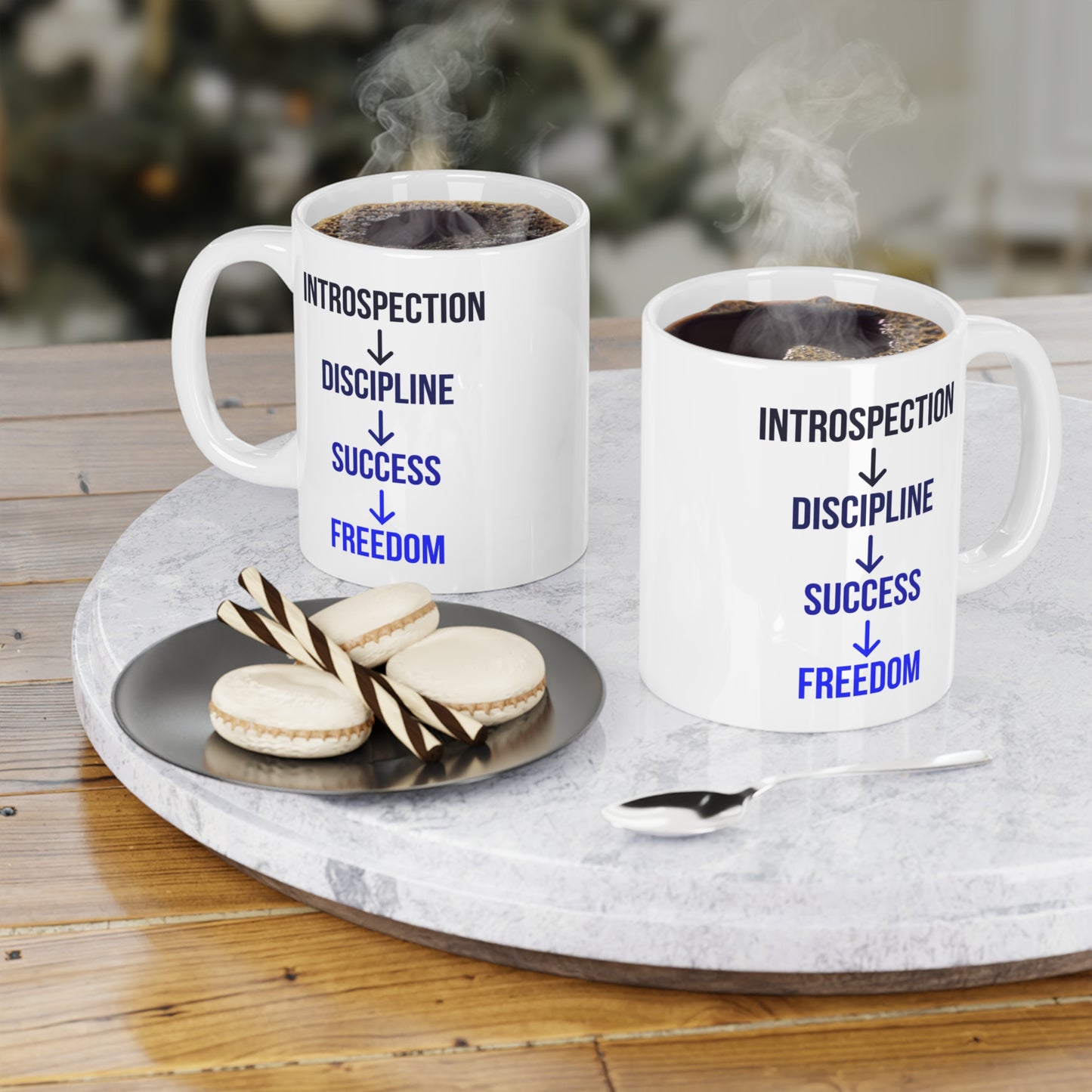 Introspection to Freedom (1) - White Motivation Mug (CAD)