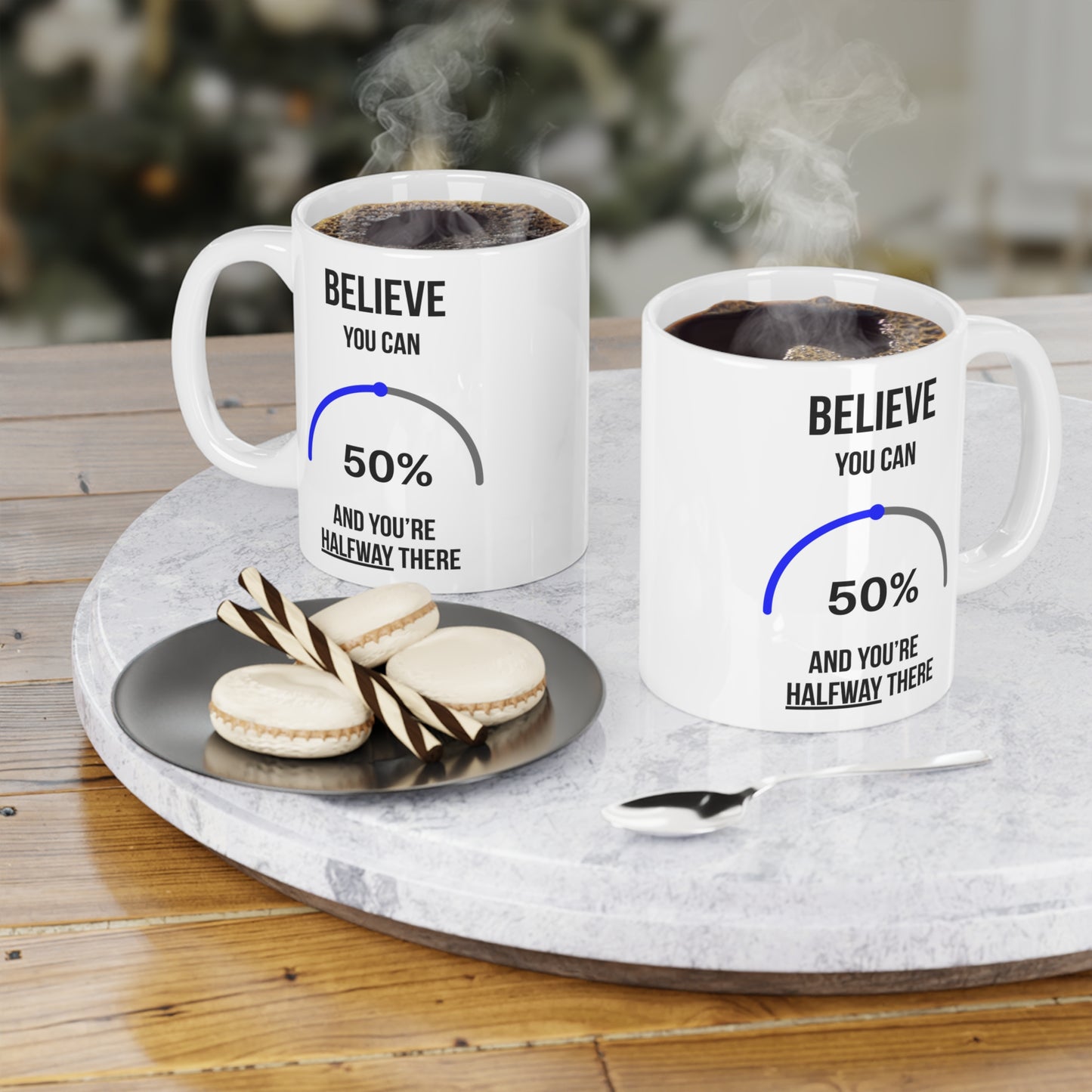 Believe you can (2)  - White Motivation Mug (CAD)