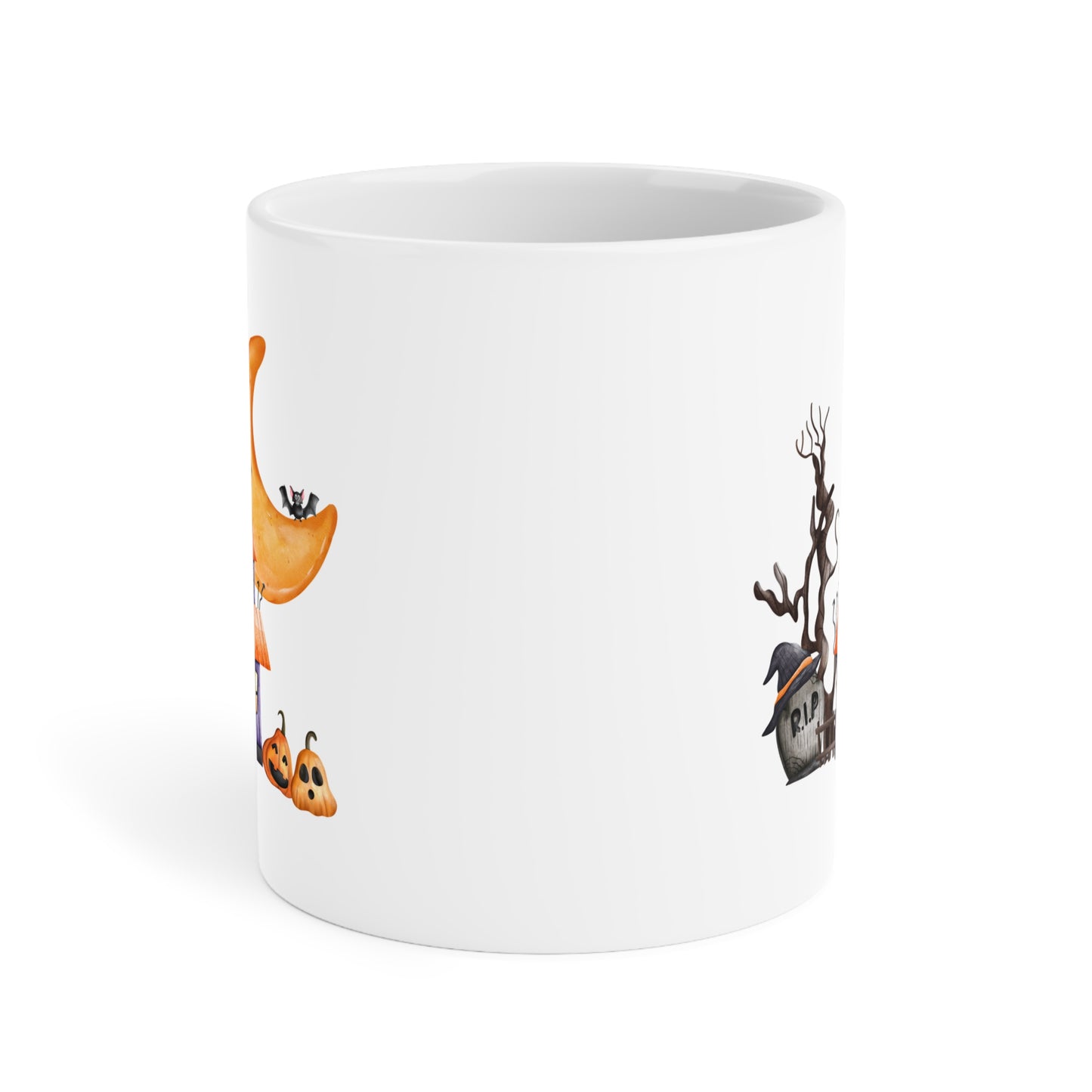 Halloween House (1) - White Halloween Mug (CAD)
