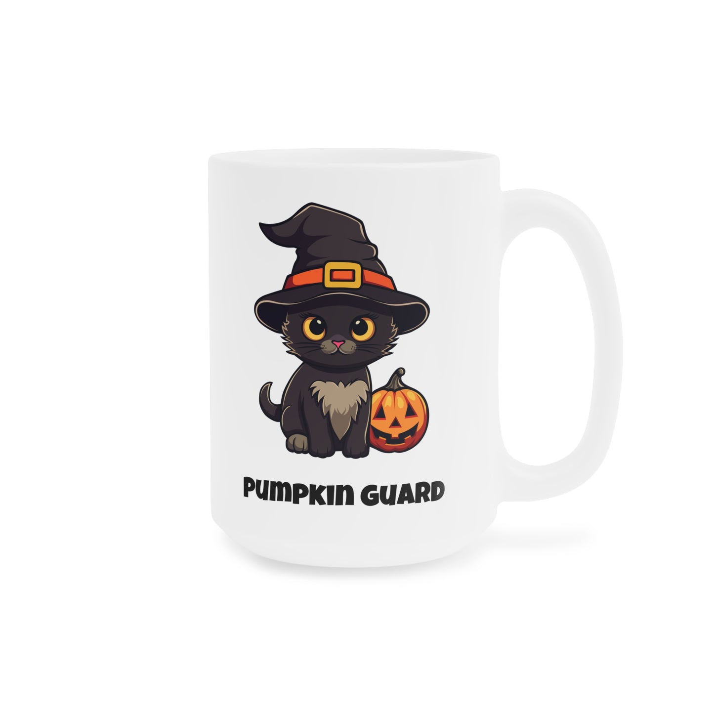 Pumpkin guard (1) - White Halloween Mug (CAD)